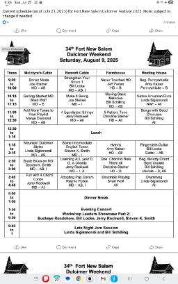 Fort New Salem Dulcimer Fest (WV)