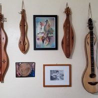 dulcimer wall with Wayne's Kandinsky pic.jpg