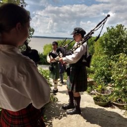 Bag pipers on the porch.jpg