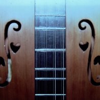 f-holes and hearts, 8 string by DavidField, Glassboro NJ