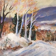 Dad's winter scene