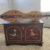 Appalachian Dulcimer Resting on a Pennsylvania-Dutch Shoe Chest