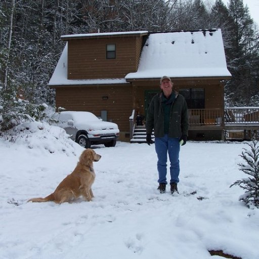 Phil and Ellie in Snow