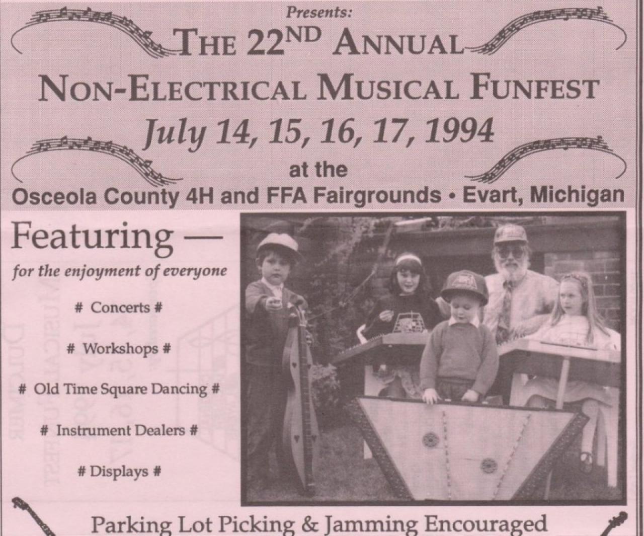 Part Of The Flyer For The 22nd Annual Funfest , Presented By The