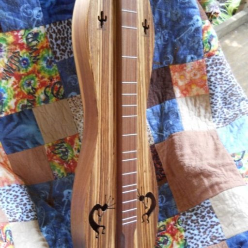 "Kokopelli" dulcimer by Molly McCurdy, Light o' the Moon Dulcimers