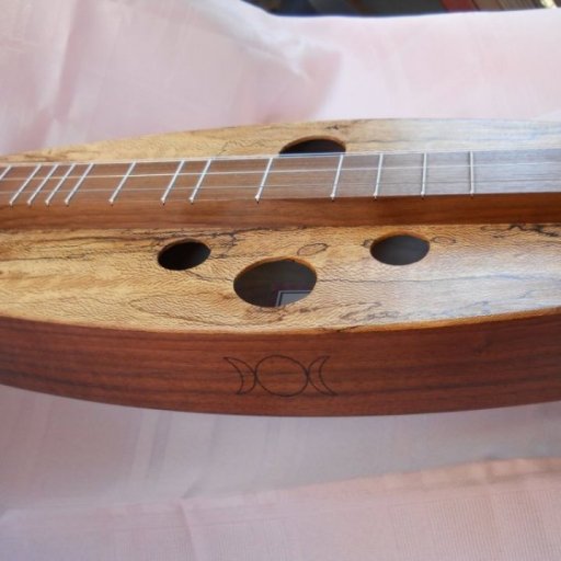 Spalted sycamore dulcimer (finished)