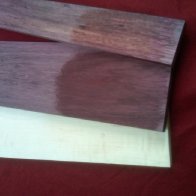 Purpleheart and curly maple