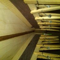 View from inside a dulcimer