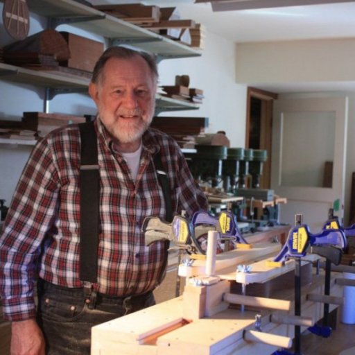 Howard Rugg in his workshop