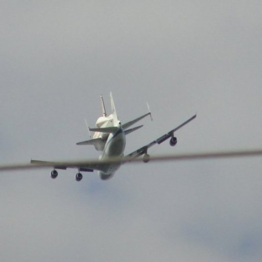 Space Shuttle Discovery flyover