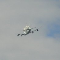 Space Shuttle Discovery flyover