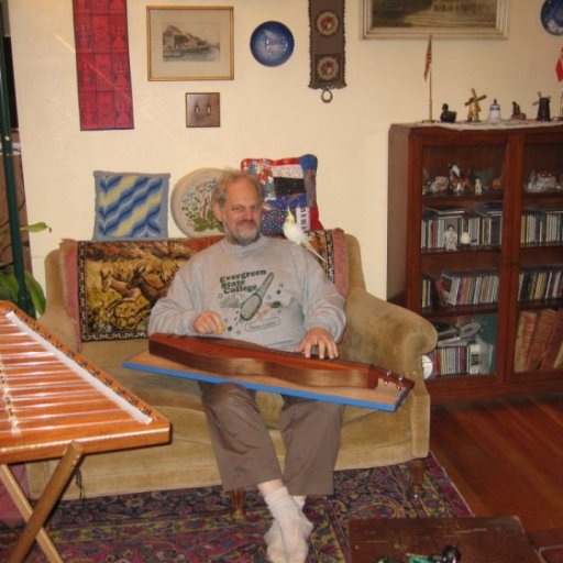 Dulcimer & a feathered friend