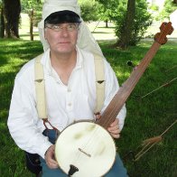 Civil War Re-Enactor fretless banjo (close up)