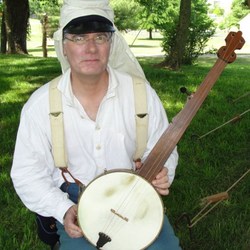 Civil War Re-Enactor fretless banjo (close up)