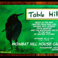 Table Hill at the Wombat Hill House Cafe