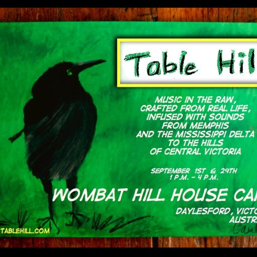 Table Hill at the Wombat Hill House Cafe