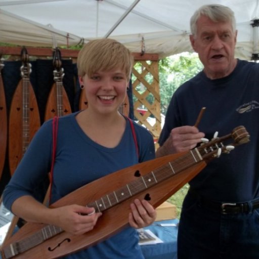 Anna and luthier Robert E. Smith