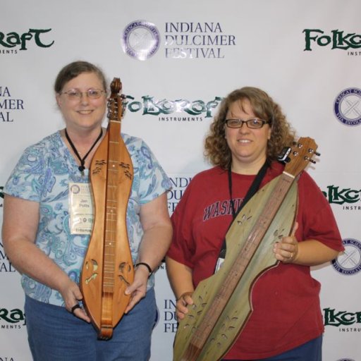 Jan Potts and Dorene Dennie at Ind. Dulcimer Festival 2012