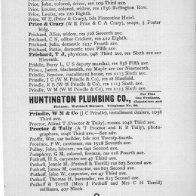 Huntington WV City Directory C N Prichard 1895-1896