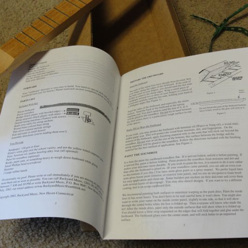 Dulcimer kit instructions, a must read!