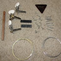 Dulcimer kit/hardware, strings, noter and pick