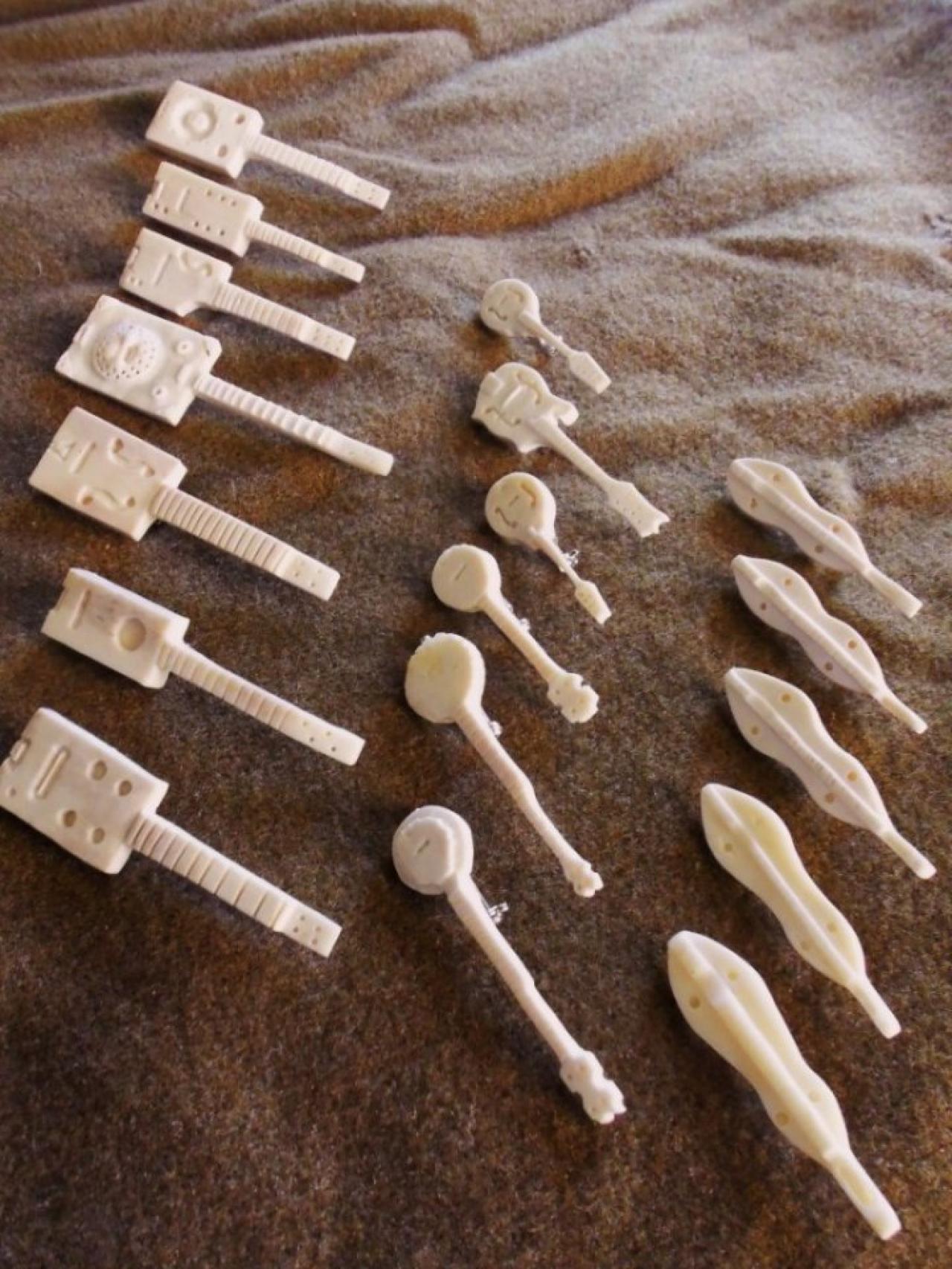 Bone Work....Some Of My Carved Bone Pins Photos Randy S. Bretz
