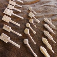 Bone Work....some of my carved bone pins