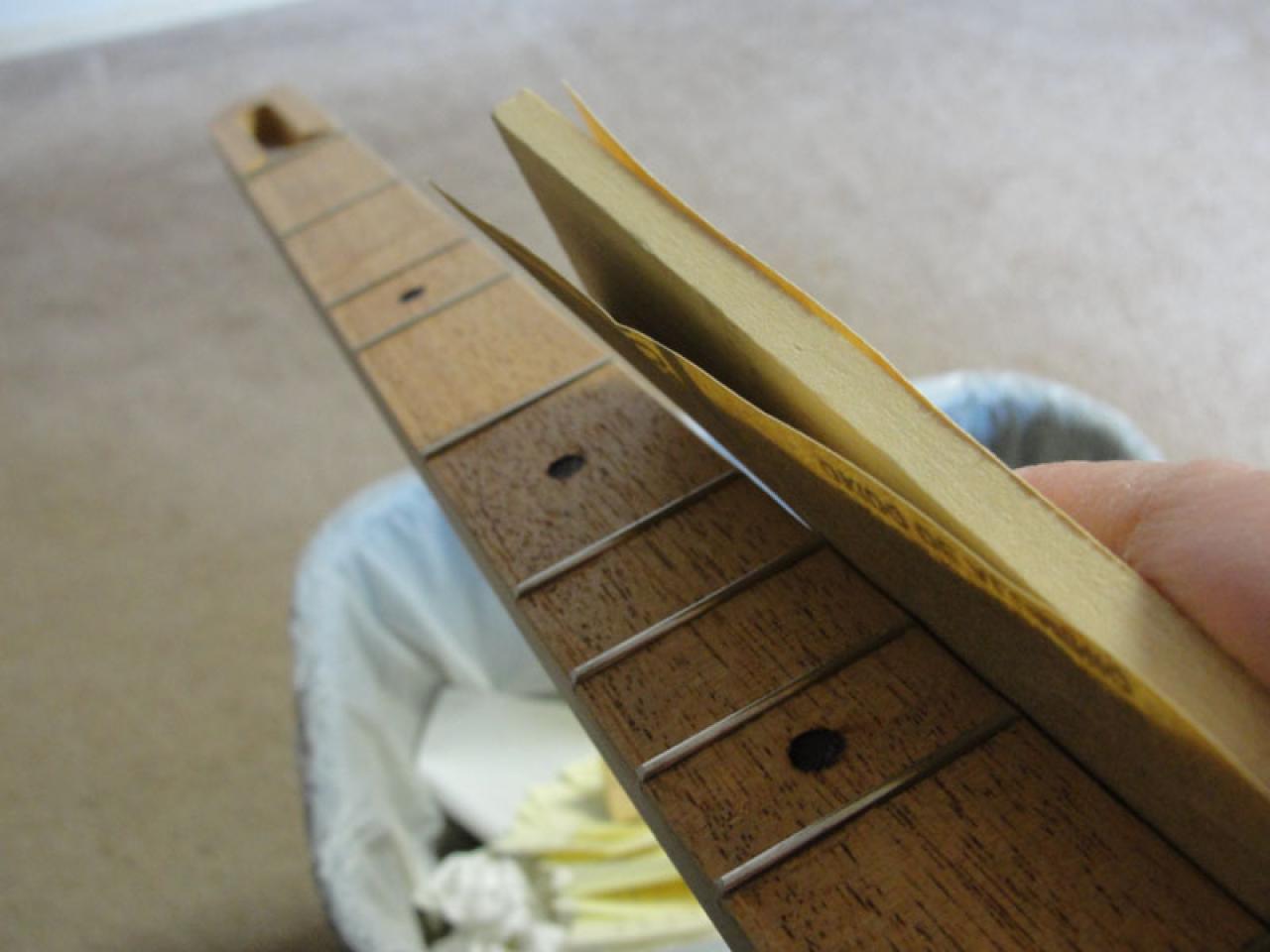 Sanding Rough Edges On Fretboard Photos Patty From Virginia