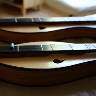 Two Hennessy dulcimers side by side