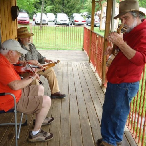 Jammin' on the porch