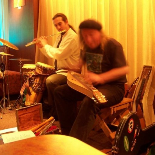 Playing dulcimer with Saturnalia Trio 2009