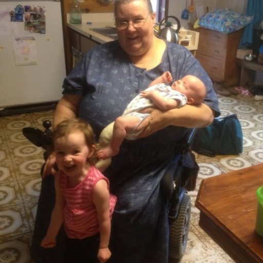 Grandma and her 2 precious grandchildren