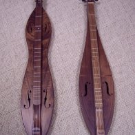 Walnut hourglass and teardrop