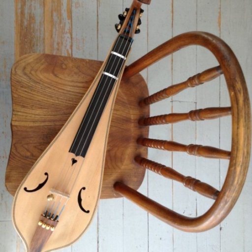 4-string fretless Pardessus bowed dulcimer