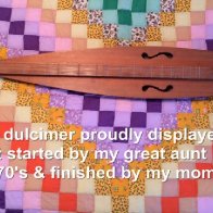 Dad's dulcimer on quilt