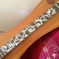 Close up of Fretboard and Inlay