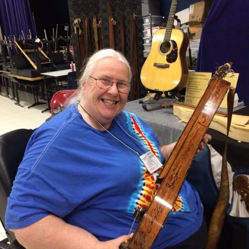 Nancy Barker and her star trek dulcimer