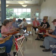 Don Pedi teaching a dulcimer class