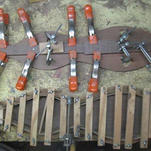 Assembly of Phoebe's dulcimer