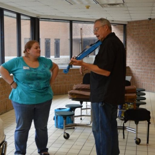 Bob trying out Jeans fiddle