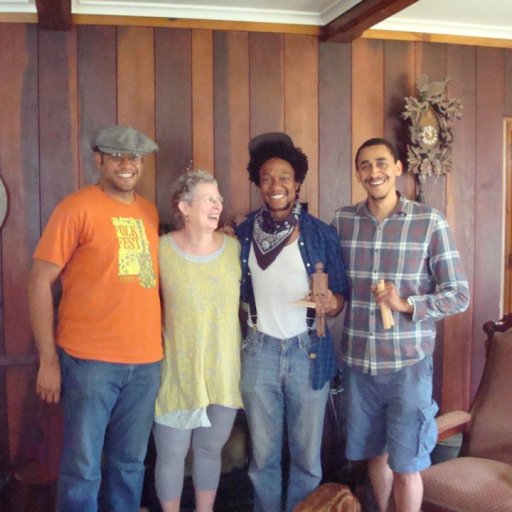 Bones Lesson at my house with Dom Flemons