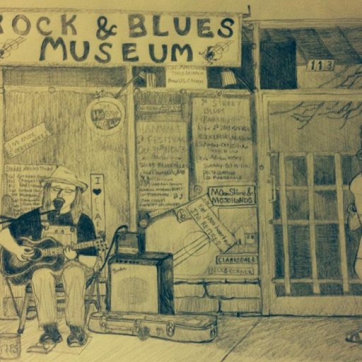Adrian at the Rock & Blues Museum
