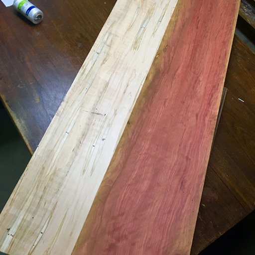 Redheart and Curly Maple