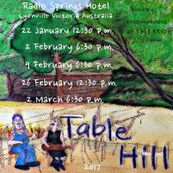 Table Hill --Radio Springs Dates for Jan-Mar, 2017