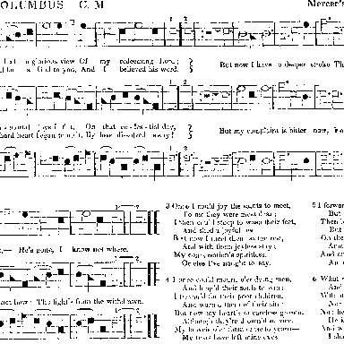 Columbus (Southern Harmony 1835)